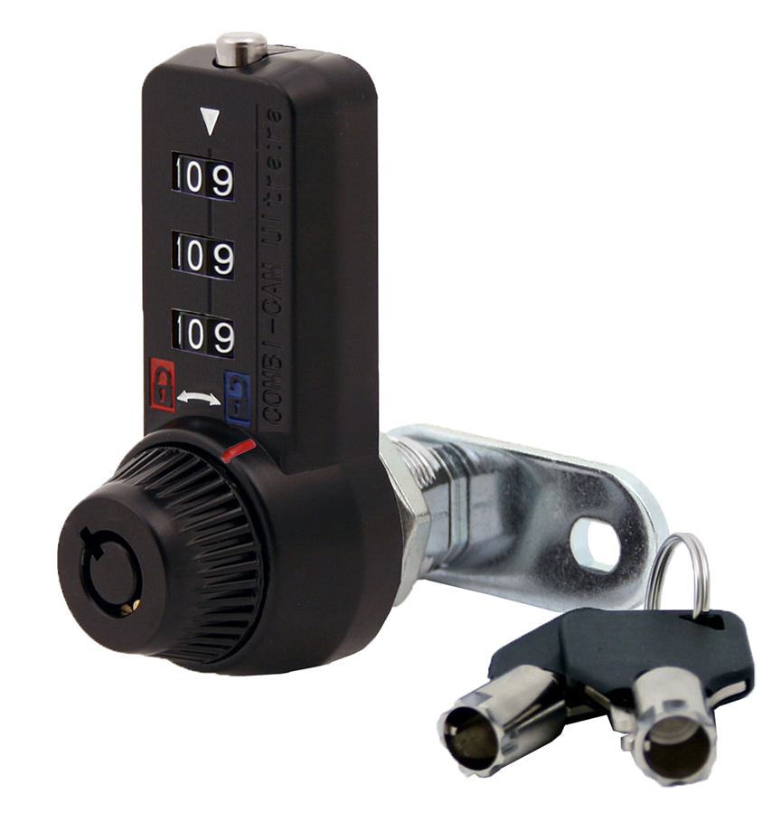 セキュリティ FUKA FJM Security - 3-dial Combi-Cam Ultra, Black (1-1/8