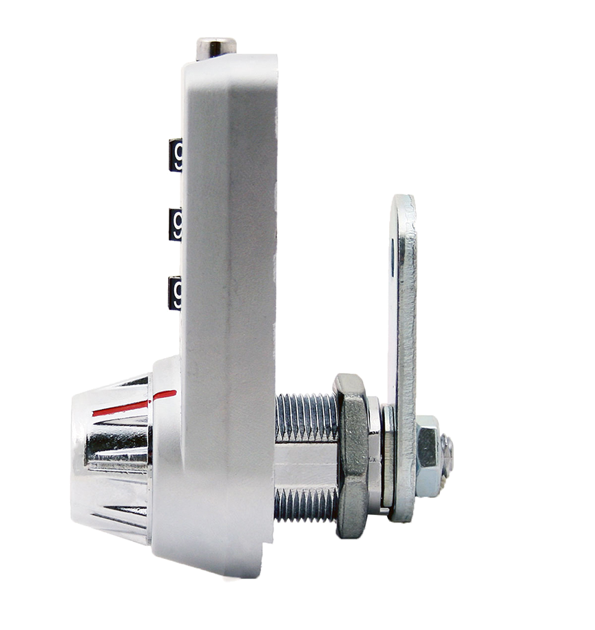 FJM Security - 3-dial Combi-Cam Ultra, Chrome #7440
