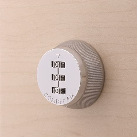 FJM Security - 3-dial Combination Cam Lock, Chrome #7850