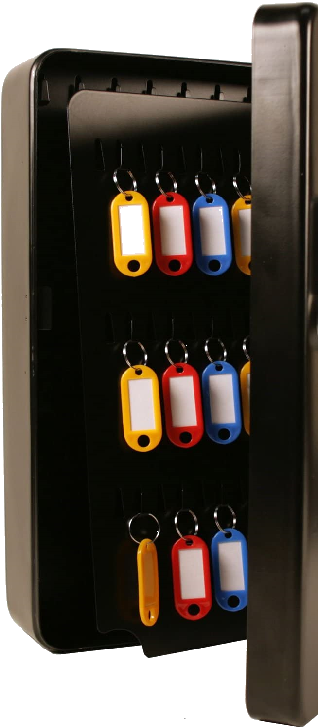 FJM Security - Key Cabinet, 48 Hooks, Combination Lock w