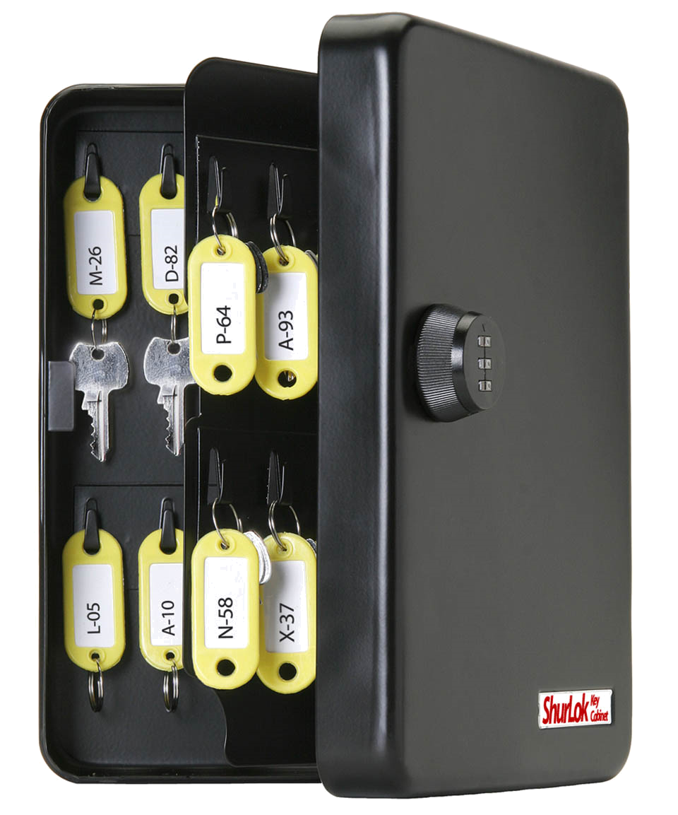 FJM Security - Key Cabinet, 48 Hooks, Combination Lock #SL-8548